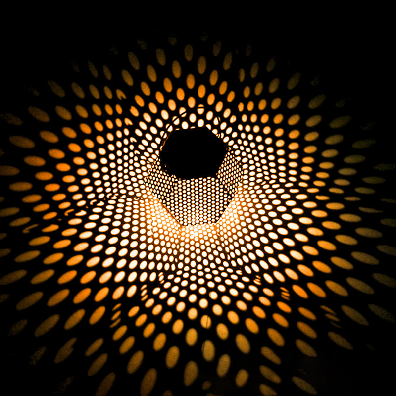 LETMY 9.25'' Solar Powered Integrated LED Outdoor Lantern | Wayfair